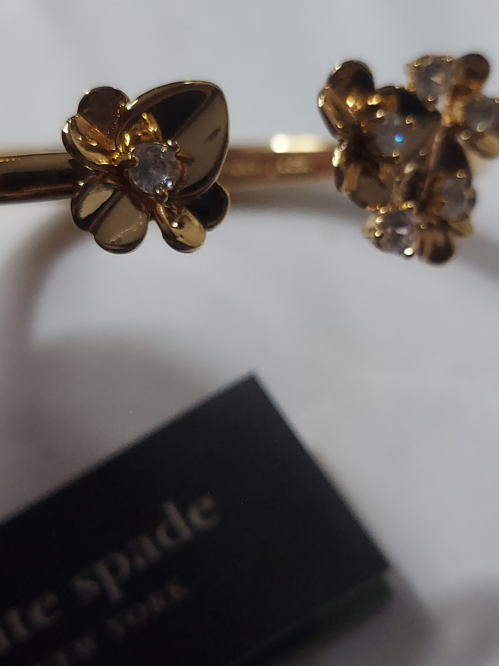kate spade New York Gold Floral Cuff Bracelet - Picture 5 of 7